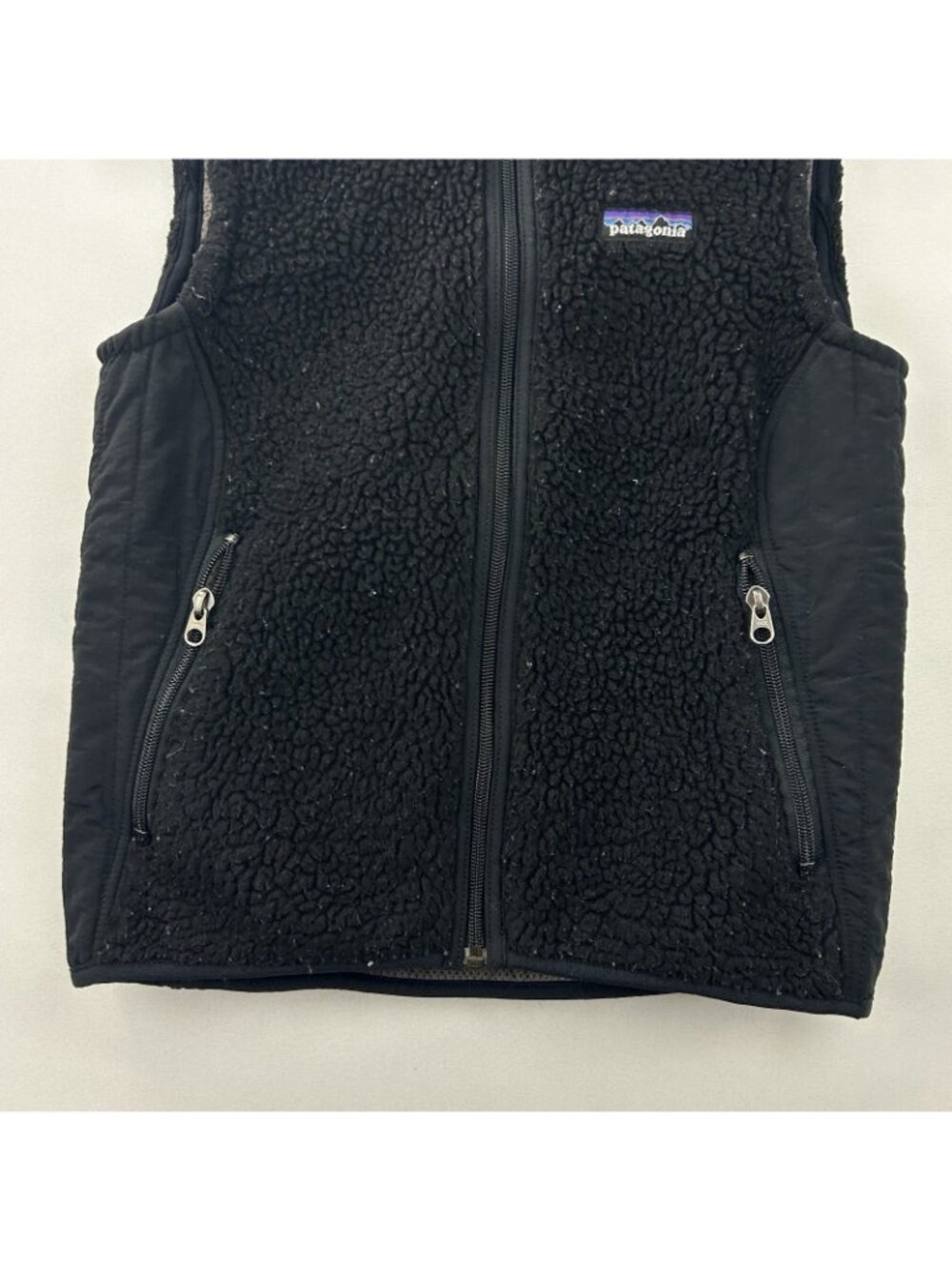 Patagonia Vest Jacket Womens Small Black Synchilla Sherpa Fleece Outdoor Hiking - Picture 15 of 16